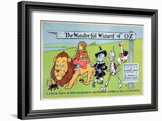 The Wonderful Wizard of Oz and Father Goose, C.1900-William W. Denslow-Framed Giclee Print