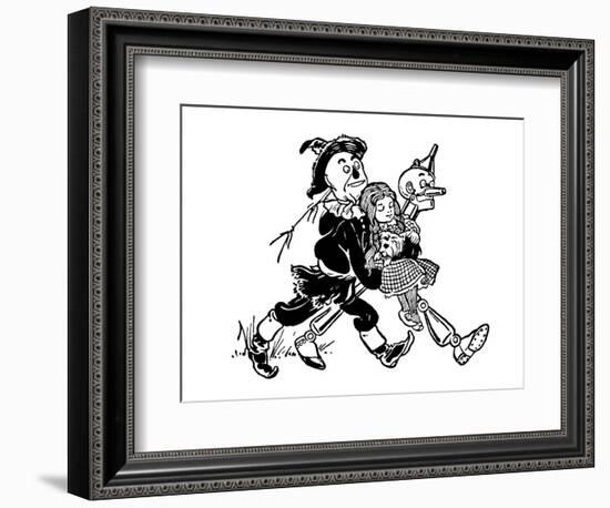 The Wonderful Wizard of Oz-William W^ Denslow-Framed Premium Giclee Print