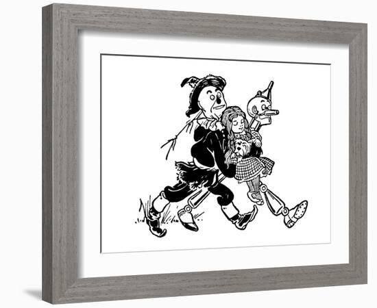 The Wonderful Wizard of Oz-William W^ Denslow-Framed Art Print