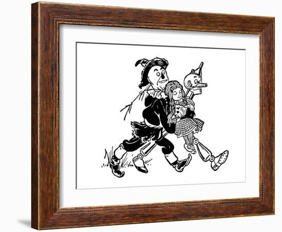 The Wonderful Wizard of Oz-William W^ Denslow-Framed Art Print