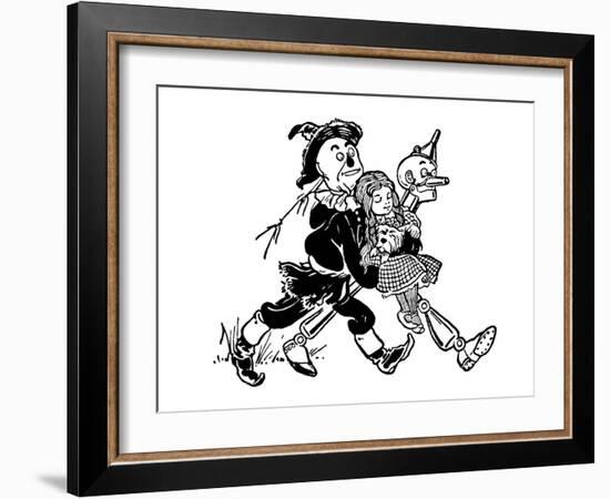 The Wonderful Wizard of Oz-William W^ Denslow-Framed Art Print