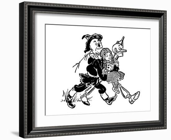 The Wonderful Wizard of Oz-William W^ Denslow-Framed Art Print