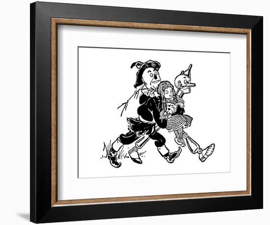 The Wonderful Wizard of Oz-William W^ Denslow-Framed Art Print