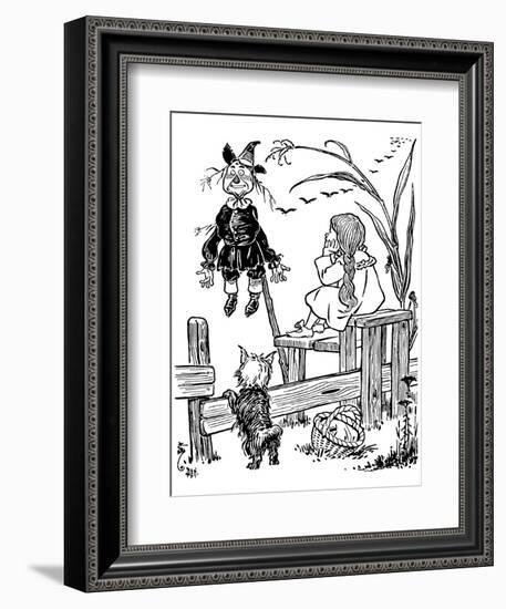 The Wonderful Wizard of Oz-William W^ Denslow-Framed Art Print