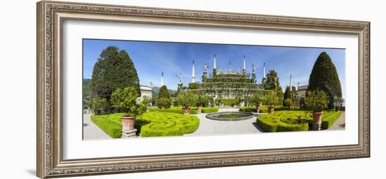 The Wonderfully Ornate Baroque Gardens of the Teatro Massimo, Isola Bella, Lake Maggiore-Doug Pearson-Framed Photographic Print