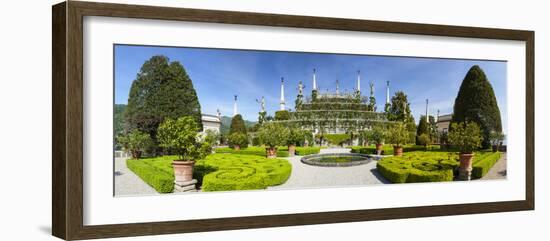 The Wonderfully Ornate Baroque Gardens of the Teatro Massimo, Isola Bella, Lake Maggiore-Doug Pearson-Framed Photographic Print