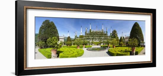 The Wonderfully Ornate Baroque Gardens of the Teatro Massimo, Isola Bella, Lake Maggiore-Doug Pearson-Framed Photographic Print