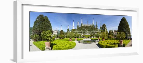 The Wonderfully Ornate Baroque Gardens of the Teatro Massimo, Isola Bella, Lake Maggiore-Doug Pearson-Framed Photographic Print