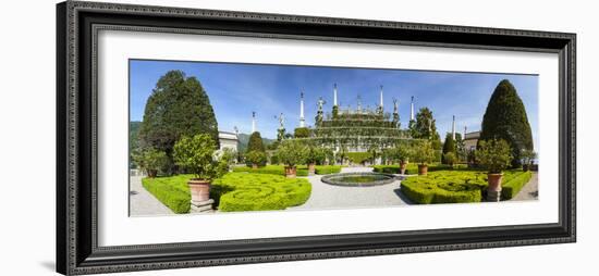 The Wonderfully Ornate Baroque Gardens of the Teatro Massimo, Isola Bella, Lake Maggiore-Doug Pearson-Framed Photographic Print