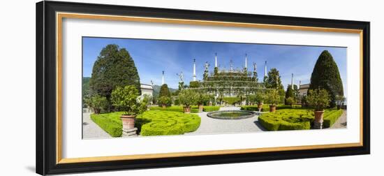 The Wonderfully Ornate Baroque Gardens of the Teatro Massimo, Isola Bella, Lake Maggiore-Doug Pearson-Framed Photographic Print