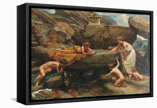 The Wonders of the Deep: an Idyll-Sir Edward John Poynter-Framed Premier Image Canvas