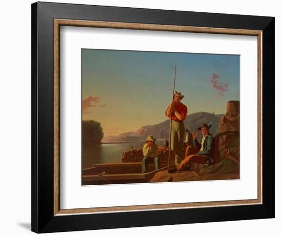 The Wood-Boat, 1850-George Caleb Bingham-Framed Giclee Print