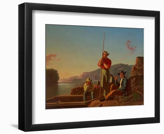 The Wood-Boat, 1850-George Caleb Bingham-Framed Giclee Print