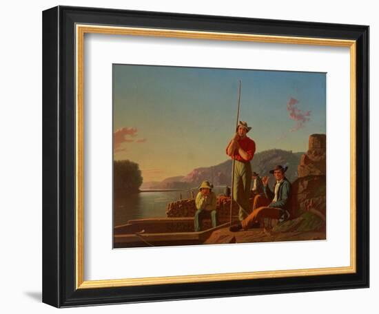 The Wood-Boat, 1850-George Caleb Bingham-Framed Giclee Print