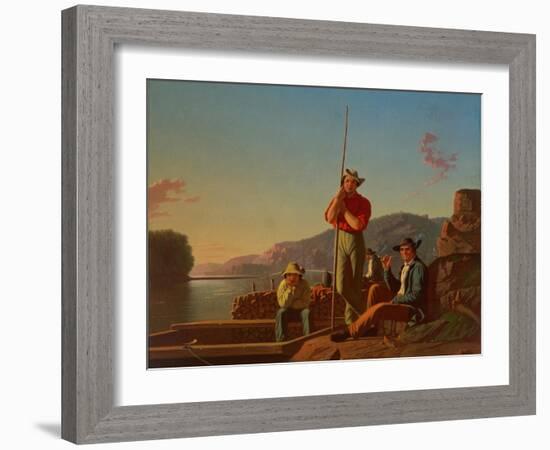 The Wood-Boat, 1850-George Caleb Bingham-Framed Giclee Print