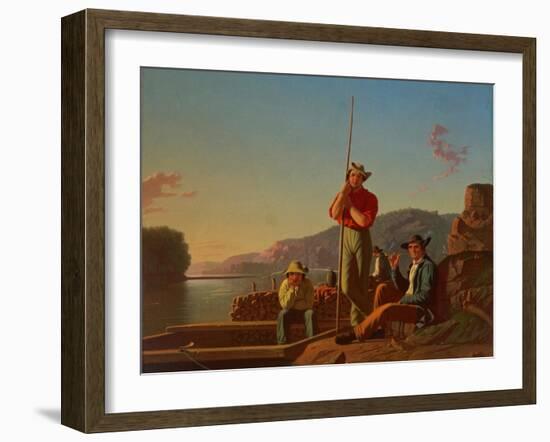 The Wood-Boat, 1850-George Caleb Bingham-Framed Giclee Print