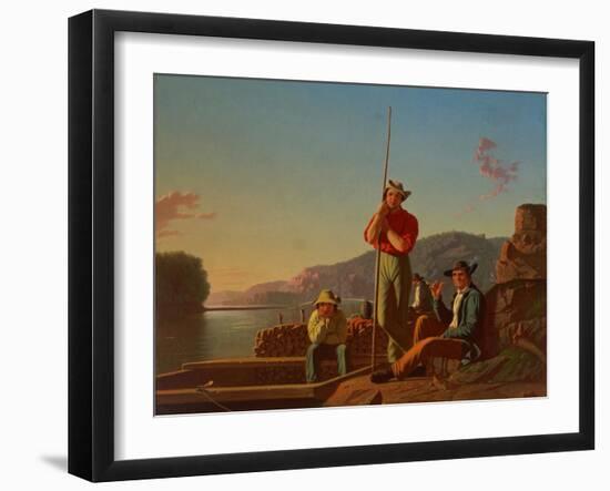 The Wood-Boat, 1850-George Caleb Bingham-Framed Giclee Print
