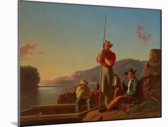 The Wood-Boat, 1850-George Caleb Bingham-Mounted Giclee Print