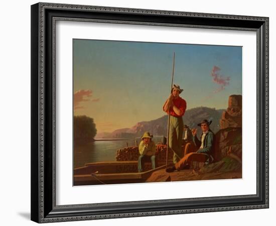 The Wood-Boat, 1850-George Caleb Bingham-Framed Giclee Print