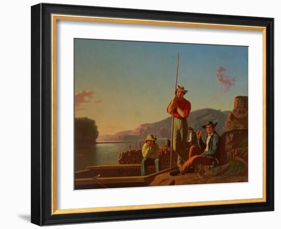 The Wood-Boat, 1850-George Caleb Bingham-Framed Giclee Print