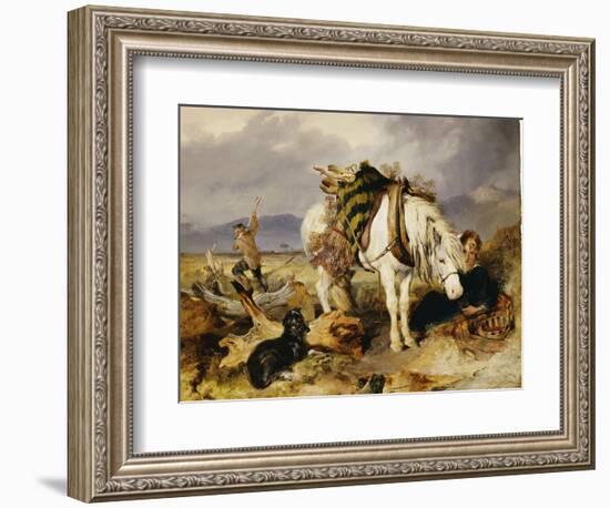 The Wood Cutter-Edwin Henry Landseer-Framed Giclee Print