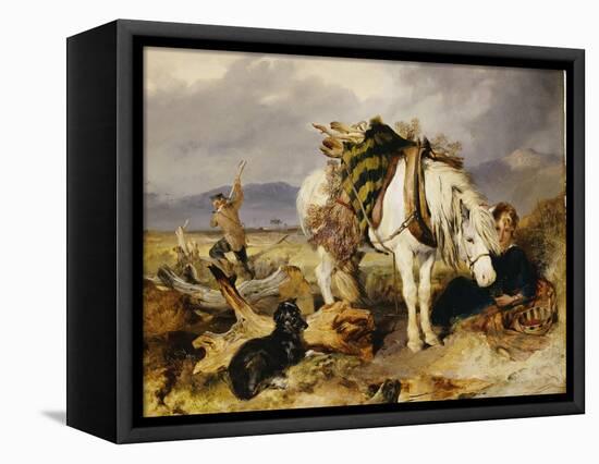 The Wood Cutter-Edwin Henry Landseer-Framed Premier Image Canvas