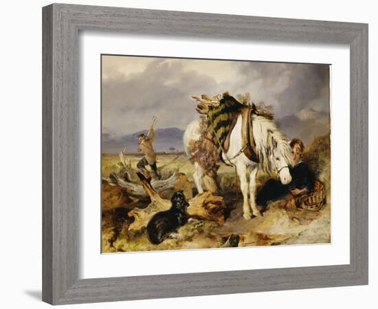 The Wood Cutter-Edwin Henry Landseer-Framed Giclee Print