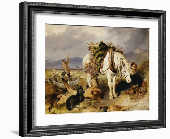 The Wood Cutter-Edwin Henry Landseer-Framed Giclee Print