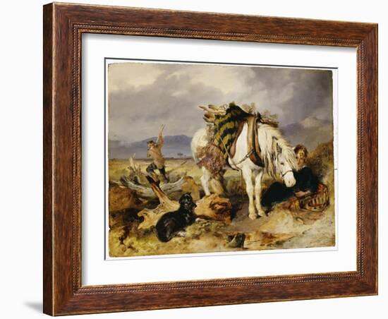 The Wood Cutter-Edwin Henry Landseer-Framed Giclee Print