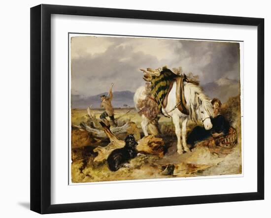 The Wood Cutter-Edwin Henry Landseer-Framed Giclee Print