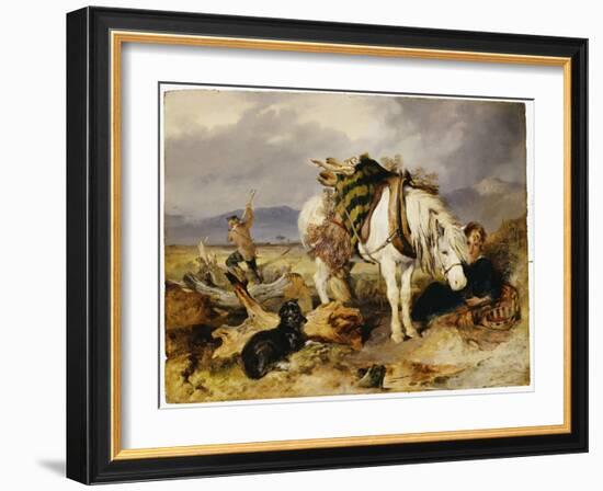 The Wood Cutter-Edwin Henry Landseer-Framed Giclee Print