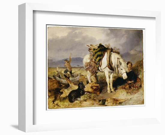 The Wood Cutter-Edwin Henry Landseer-Framed Giclee Print