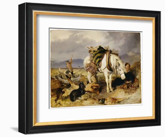 The Wood Cutter-Edwin Henry Landseer-Framed Giclee Print