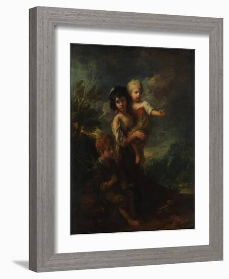 The wood gatherers, 1787-Thomas Gainsborough-Framed Giclee Print