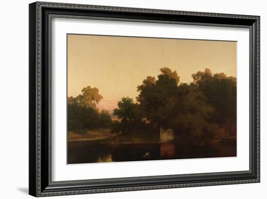 The Wood of the Nymph Egeria (Oil on Canvas)-Antoine Auguste Ernest Herbert or Hebert-Framed Giclee Print