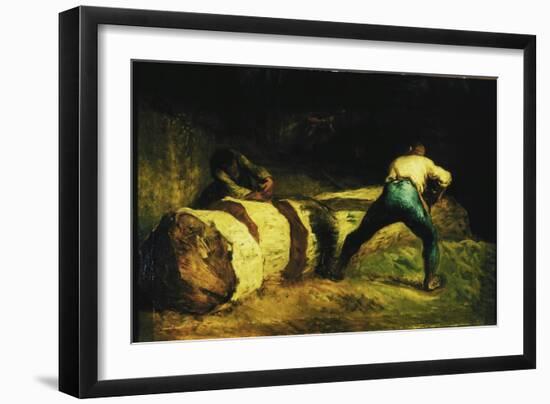 The Wood Sawyers, 19th Century-Jean-François Millet-Framed Giclee Print