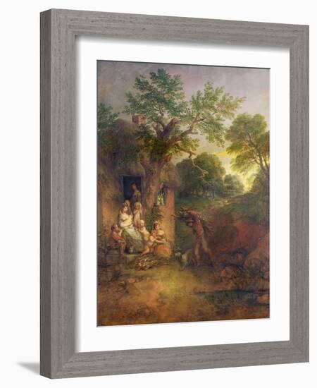 The Woodcutter's House-Thomas Gainsborough-Framed Giclee Print
