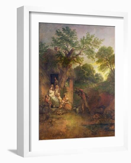 The Woodcutter's House-Thomas Gainsborough-Framed Giclee Print