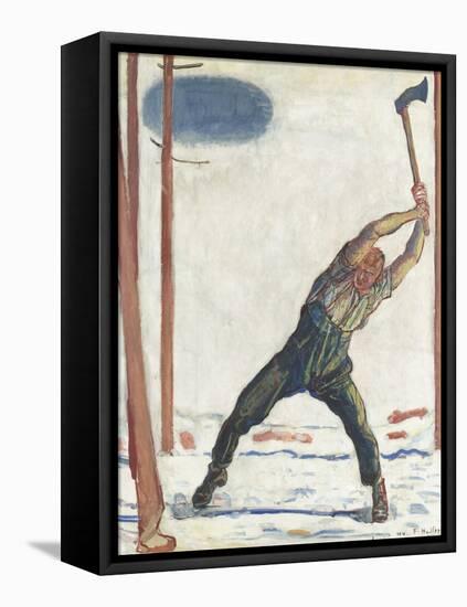 The Woodcutter-Ferdinand Hodler-Framed Premier Image Canvas