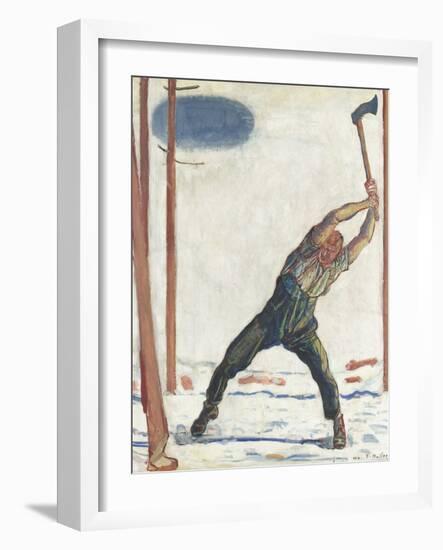 The Woodcutter-Ferdinand Hodler-Framed Giclee Print
