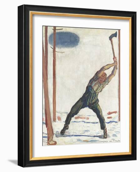 The Woodcutter-Ferdinand Hodler-Framed Giclee Print