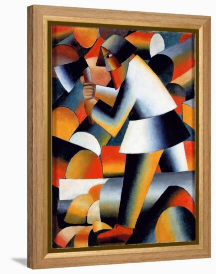 The Woodcutter-Kazimir Severinovich Malevich-Framed Premier Image Canvas