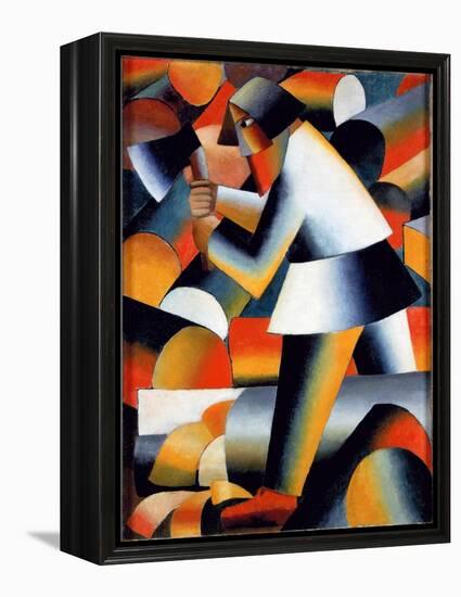 The Woodcutter-Kazimir Severinovich Malevich-Framed Premier Image Canvas