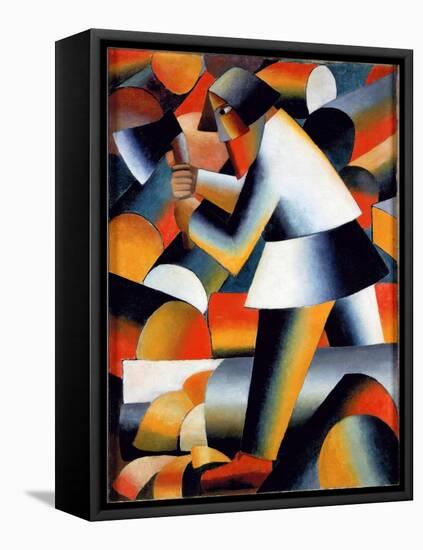 The Woodcutter-Kazimir Severinovich Malevich-Framed Premier Image Canvas