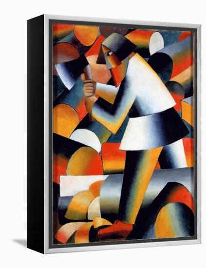 The Woodcutter-Kazimir Severinovich Malevich-Framed Premier Image Canvas