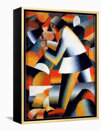 The Woodcutter-Kazimir Severinovich Malevich-Framed Premier Image Canvas