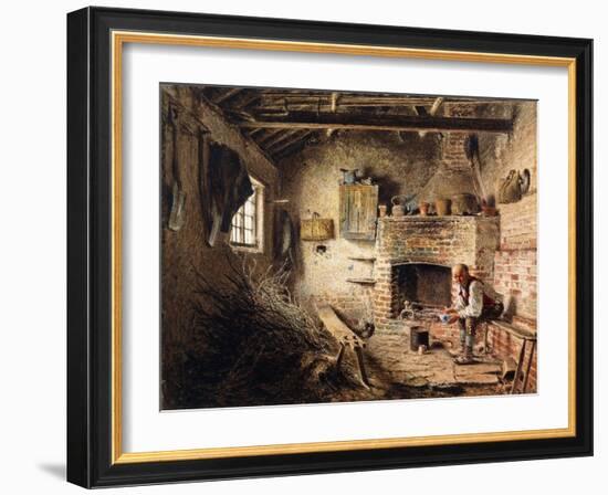 The Woodcutters Breakfast, C.1832-1834-William Henry Hunt-Framed Giclee Print