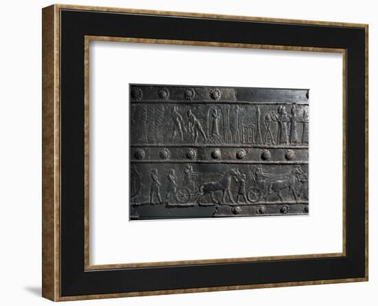 The wooden gates of Shalmaneser III, from Balawat, Iraq, Assyrian, c853 BC-Werner Forman-Framed Photographic Print