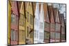 The Wooden Hanseatic Merchants Buildings of the Bryggen, Norway-Amanda Hall-Mounted Photographic Print