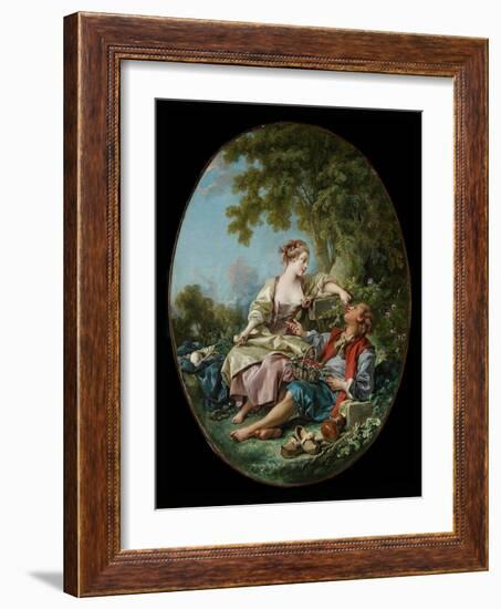 The Wooden Shoes. 1768-François Boucher-Framed Giclee Print